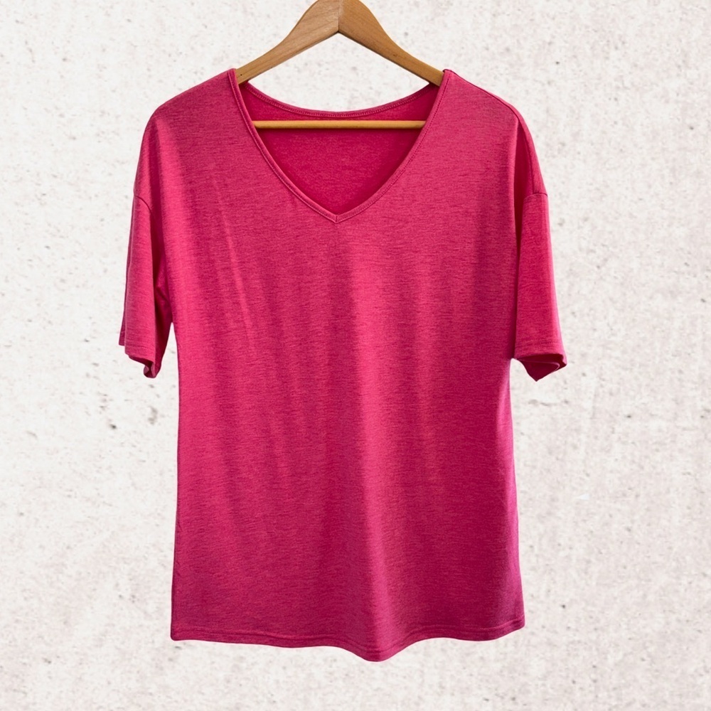 -bundle 3 or more Pink Relaxed Short Sleeve T-Shirt -bundle 3 or more